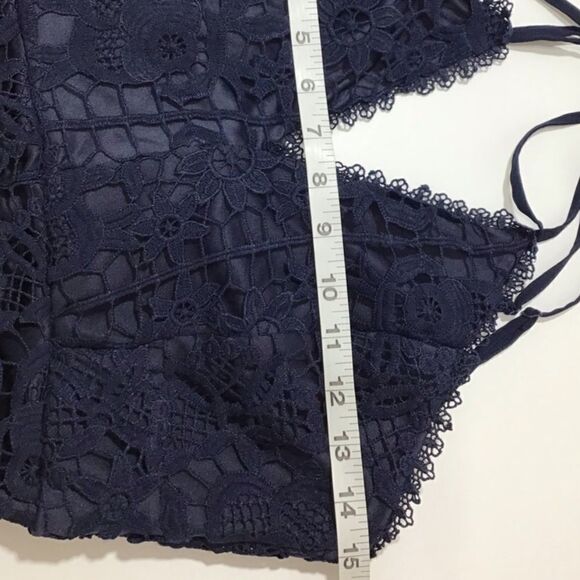 Bloomingdales Aqua Strappy Crochet Halter Maxi Dress Excellent Condition 
Size S - Picture 3 of 6